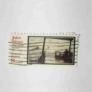 UNITED STATES POSTAGE 8CENTS , JOHN SLOAN