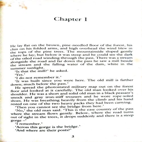 For Whom The Bell Tolls (By =Ernest hemingway ) ,(Total pages=490 )