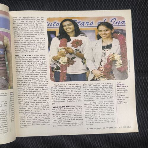 SportStar ( Saturday , 23 September , 2017 )