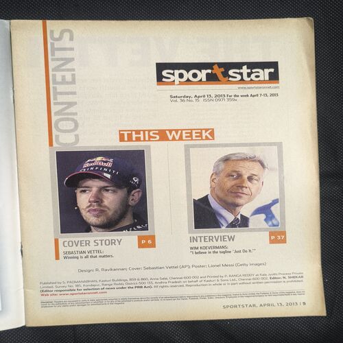 SportStar ( Saturday , 13 April , 2013 )