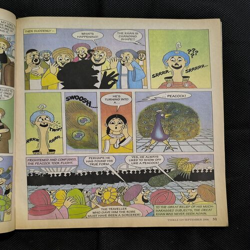 Tinkle no-529 ( September , 2006 ) Page no-21,22,25,26,43,44 Big Cut And Story Impact.