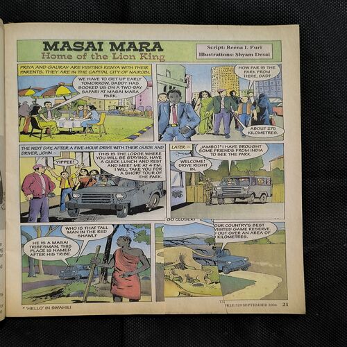 Tinkle no-529 ( September , 2006 ) Page no-21,22,25,26,43,44 Big Cut And Story Impact.