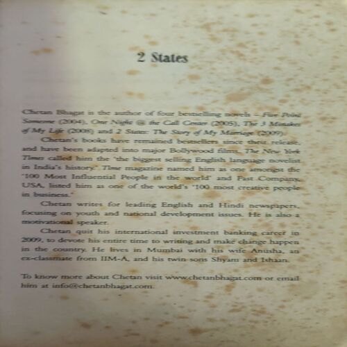 Document_57 2 States (No. of pages = 269 ) (by = Chetan Bhagat )