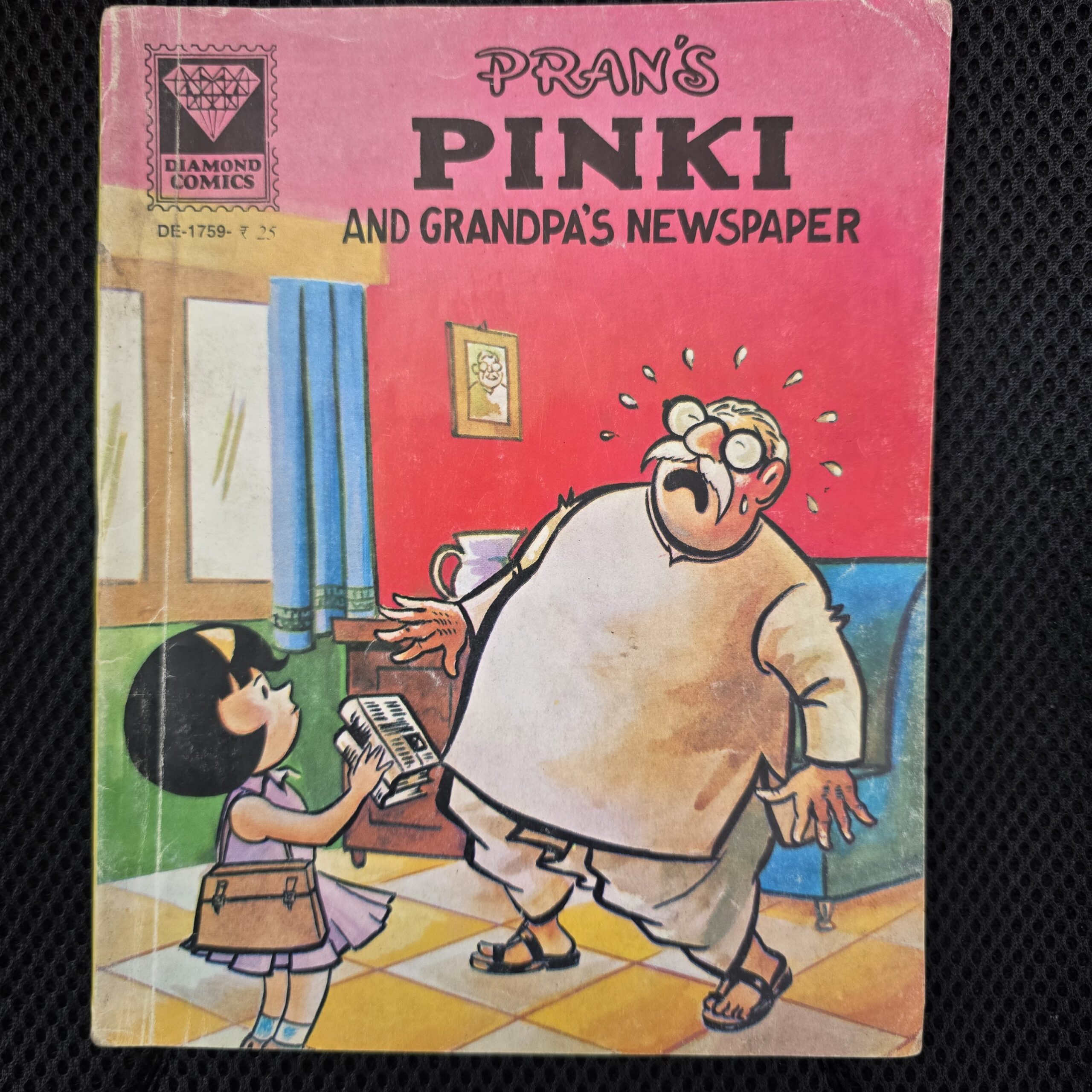 Pinki and Grandpas Newspaper