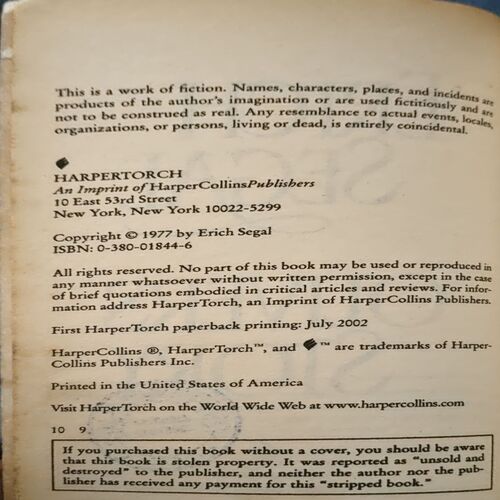 Document 21_121 Oliver's Story (pages 322) (Erich Segal)