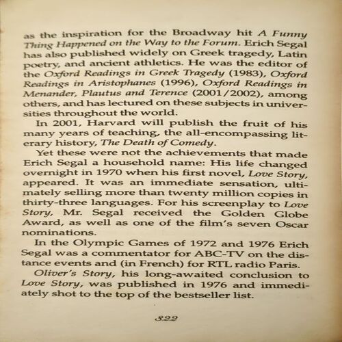 Document 21_122 Oliver's Story (pages 322) (Erich Segal)