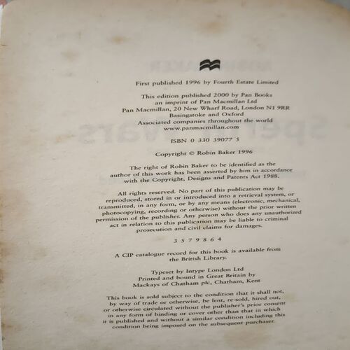 Document 21_89 Sperm Wars (pages 376) (Robin Baker)