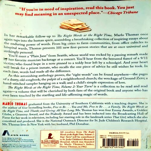 The Right Words At The Right Time (pages 402) (Marlo Thomas)