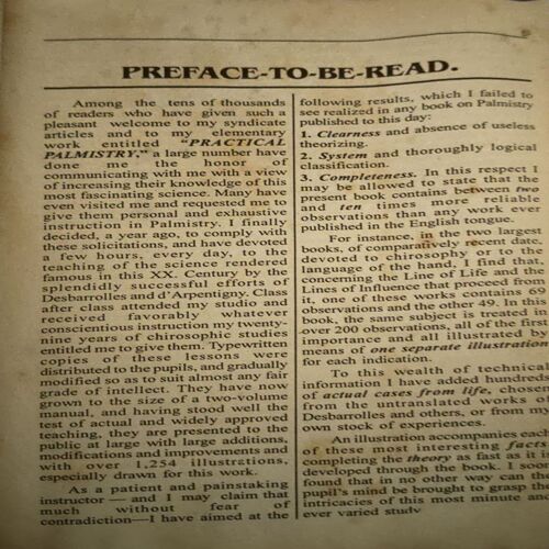 The Study Of Palmistry (pages 464)