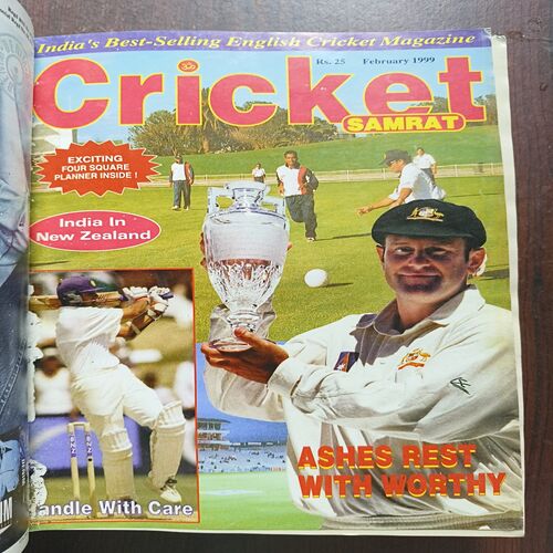 Document 23_19 Cricket Samrat Binding Magazine 12 in 1 ( 1st Magazine January 1999, Page No 37 To 52 Are missing ) ( 2nd Magazine February 1999 , Page No 35 to 50 Are Missing ) ( 3rd Magazine March 1999 , Page No 35 to 50 Are Missing ) ( 4th Magazine 1999 , Page No 35 to 50 Are Missing ) ( 5th Magazine May 1999 , Page No 35 to 50 Are Missing ) ( 6th Magazine June 1999 , Page No 35 to 42 Are Missing ) ( 7th Magazine July 1999 , Page No 35 to 50 Are Missing ) ( 8th Magazine August 1999 , Page No 37 to 44 Are Missing ) ( 9th Magazine September 1999 , Page No 37 to 44 Are Missing ) ( 10th Magazine October 1999 , Page No 35 to 42 Are Missing ) ( 11th Magazine November 1999 , Page No 35 to 42 Are Missing ) ( 12th Magazine December 1999 , Page No 35 to 42 Are Missing )