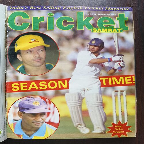 Document 23_26 Cricket Samrat Binding Magazine 12 in 1 ( 1st Magazine January 1999, Page No 37 To 52 Are missing ) ( 2nd Magazine February 1999 , Page No 35 to 50 Are Missing ) ( 3rd Magazine March 1999 , Page No 35 to 50 Are Missing ) ( 4th Magazine 1999 , Page No 35 to 50 Are Missing ) ( 5th Magazine May 1999 , Page No 35 to 50 Are Missing ) ( 6th Magazine June 1999 , Page No 35 to 42 Are Missing ) ( 7th Magazine July 1999 , Page No 35 to 50 Are Missing ) ( 8th Magazine August 1999 , Page No 37 to 44 Are Missing ) ( 9th Magazine September 1999 , Page No 37 to 44 Are Missing ) ( 10th Magazine October 1999 , Page No 35 to 42 Are Missing ) ( 11th Magazine November 1999 , Page No 35 to 42 Are Missing ) ( 12th Magazine December 1999 , Page No 35 to 42 Are Missing )