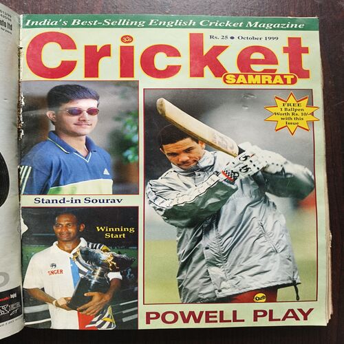 Document 23_27 Cricket Samrat Binding Magazine 12 in 1 ( 1st Magazine January 1999, Page No 37 To 52 Are missing ) ( 2nd Magazine February 1999 , Page No 35 to 50 Are Missing ) ( 3rd Magazine March 1999 , Page No 35 to 50 Are Missing ) ( 4th Magazine 1999 , Page No 35 to 50 Are Missing ) ( 5th Magazine May 1999 , Page No 35 to 50 Are Missing ) ( 6th Magazine June 1999 , Page No 35 to 42 Are Missing ) ( 7th Magazine July 1999 , Page No 35 to 50 Are Missing ) ( 8th Magazine August 1999 , Page No 37 to 44 Are Missing ) ( 9th Magazine September 1999 , Page No 37 to 44 Are Missing ) ( 10th Magazine October 1999 , Page No 35 to 42 Are Missing ) ( 11th Magazine November 1999 , Page No 35 to 42 Are Missing ) ( 12th Magazine December 1999 , Page No 35 to 42 Are Missing )