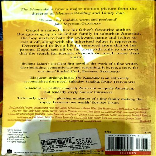The Namesake (pages 290) (Jhumpa Lahiri)