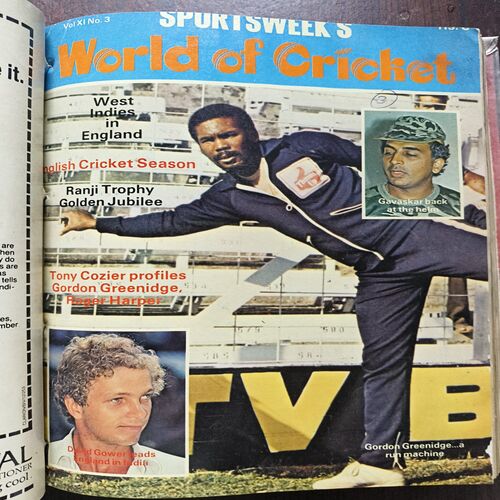 Sportsweeks World Of Cricket Binding Magazine 7 in 1 ( 1st Magazine Jan - Mar 1984 ) ( 2nd Magazine Apr - Jun 1984 ) ( 3th Magazine July - Sept 1984 ) ( 4th Magazine September 1985 ) ( 5th Magazine October 1985 ) ( 6th Magazine November 1985 ) ( 7th Magazine December 1985 )