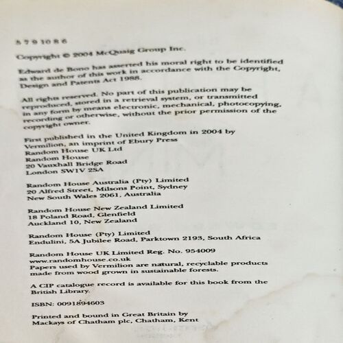 Document 23_6 How To Have A Beautiful Mind (pages 236) (By Edward De Bono)