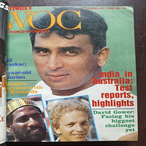 Sportsweeks World Of Cricket 11 in 1 Binding Magazine ( 1st Magazine January 1986 ) ( 2nd Magazine February 1986 ) ( 3rd Magazine March 1986 ) ( 4th Magazine April 1986 ) ( 5th Magazine May 1986 ) ( 6th Magazine July 1986 ) ( 7th Magazine August 1986 ) ( 8th Magazine September 1986 ) ( 9th Magazine October 1986 ) ( 10th Magazine, November 1986 ) ( 11th Magazine , December 1986 )