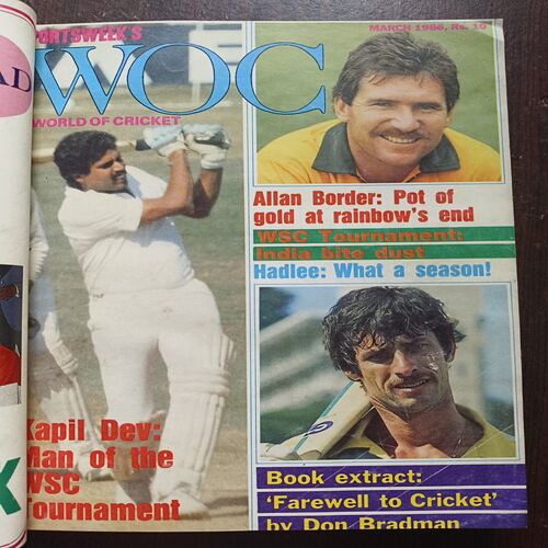 Sportsweeks World Of Cricket 11 in 1 Binding Magazine ( 1st Magazine January 1986 ) ( 2nd Magazine February 1986 ) ( 3rd Magazine March 1986 ) ( 4th Magazine April 1986 ) ( 5th Magazine May 1986 ) ( 6th Magazine July 1986 ) ( 7th Magazine August 1986 ) ( 8th Magazine September 1986 ) ( 9th Magazine October 1986 ) ( 10th Magazine, November 1986 ) ( 11th Magazine , December 1986 )