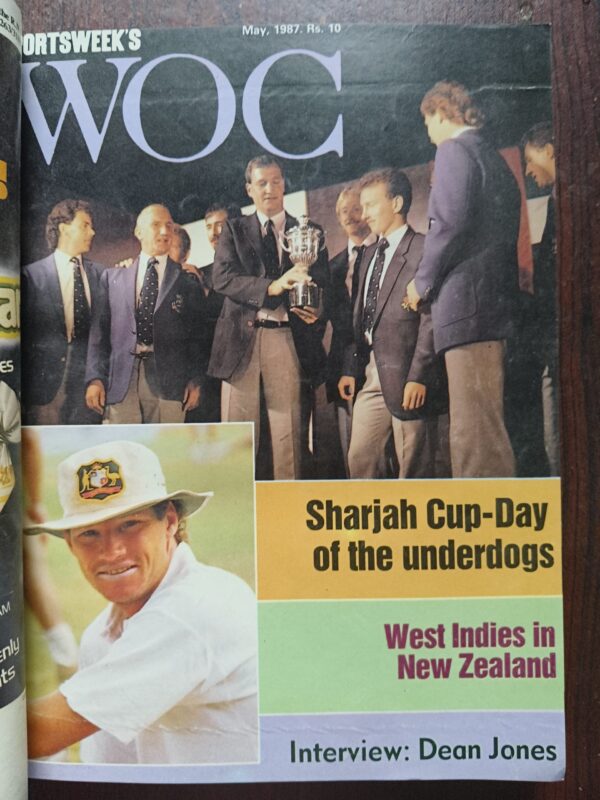 Sportsweeks World Of Cricket Binding Magazine 9 in 1 ( 1st Magazine , January 1987 ) ( 2nd Magazine , February 1987 ) ( 3rd Magazine , March 1987 ) ( 4th Magazine , May 1987 ) ( 5th Magazine , June 1987 ) ( 6th Magazine , July 1987 ) ( 7th Magazine , August 1987 ) ( 8th Magazine , September 1987 ) ( 9th Magazine , November 1987 )