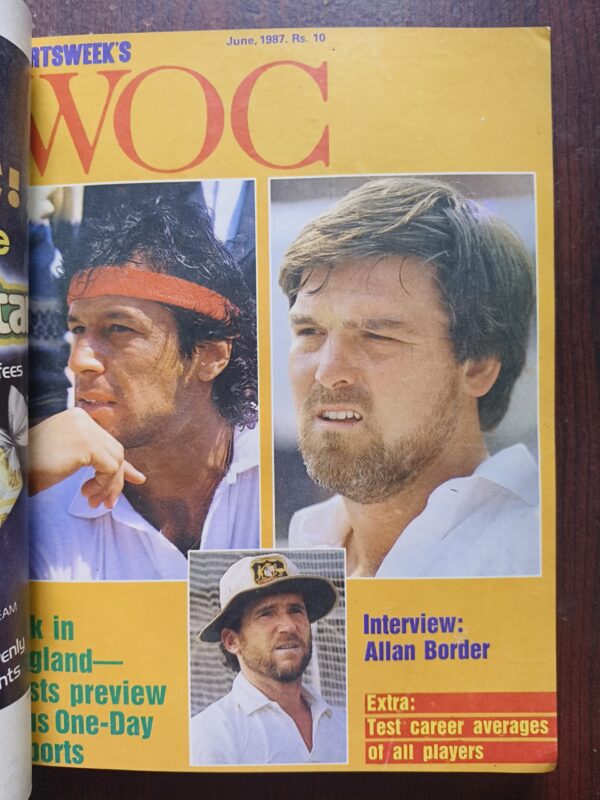 Sportsweeks World Of Cricket Binding Magazine 9 in 1 ( 1st Magazine , January 1987 ) ( 2nd Magazine , February 1987 ) ( 3rd Magazine , March 1987 ) ( 4th Magazine , May 1987 ) ( 5th Magazine , June 1987 ) ( 6th Magazine , July 1987 ) ( 7th Magazine , August 1987 ) ( 8th Magazine , September 1987 ) ( 9th Magazine , November 1987 )