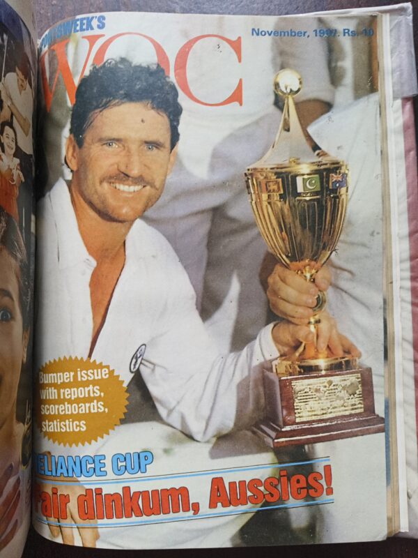 Sportsweeks World Of Cricket Binding Magazine 9 in 1 ( 1st Magazine , January 1987 ) ( 2nd Magazine , February 1987 ) ( 3rd Magazine , March 1987 ) ( 4th Magazine , May 1987 ) ( 5th Magazine , June 1987 ) ( 6th Magazine , July 1987 ) ( 7th Magazine , August 1987 ) ( 8th Magazine , September 1987 ) ( 9th Magazine , November 1987 )