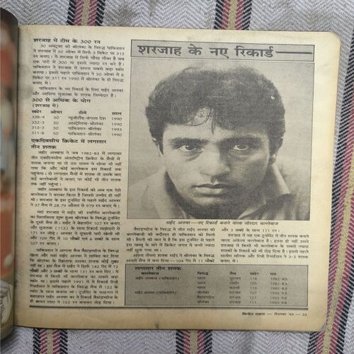Cricket Samrat ( December 1993 ) Page no-7to26 Missing And Page no-95,96 Upper Side Big Cut And Story Impact