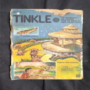 Tinkle no-212 ( Front And Back Cover Upper Side Small Cut )