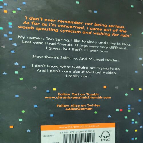 Document_24 Solitaire ( By = Alice Oseman ) ( No. of pages = 391 )