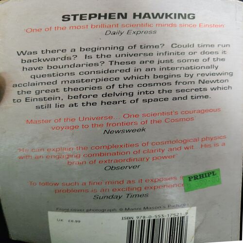 Document_55 A Brief History Of Time ( By Stephan Hawking )( Total Pages = 220 )