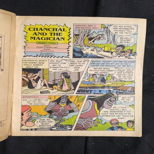 Document_68 Tinkle no-303 ( Page no-31,32 Upper Corner Cut And Story Impact )