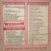 Wisdom ( September 2003 ) ( coverless ) Wisdom ( September 2003 ) ( coverless )