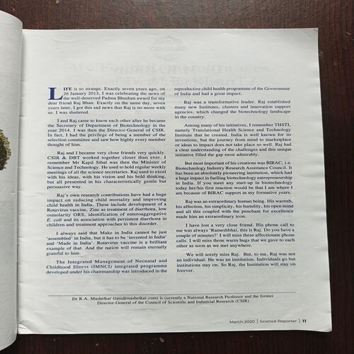 Science Reporter ( March 2020 ) Science Reporter ( March 2020 )