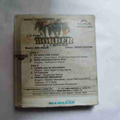 Document 3_179 AUDIO CASSETTES ; BORDER