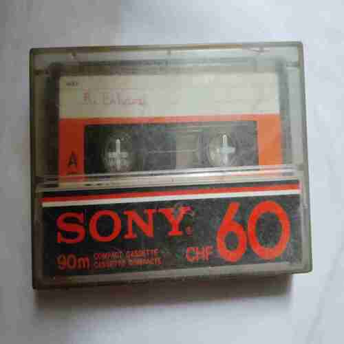 AUDIO CASSETTES ; SONY CHF 60