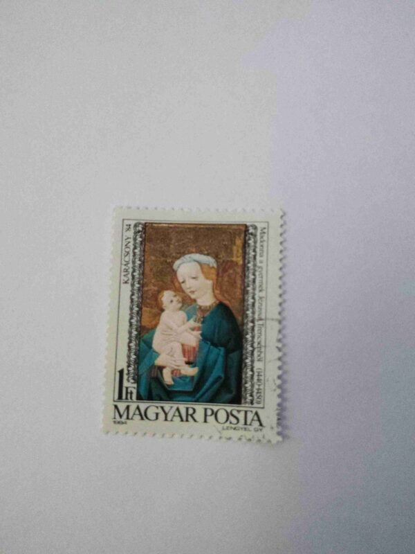 Document 4_11 KARACSONY 84 POSTAGE , MADONNA A GYERMEK JEZUSSAL , TRENCSENBOL ( 1440 - 1450 )MAGYAR POSTA 1994 STAMP