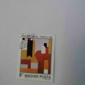 Document 4_25 KASSAK LAJOS : FELKELT A NAP 5Ft POSTAGE , MAGYAR POSTA 1989 STAMP
