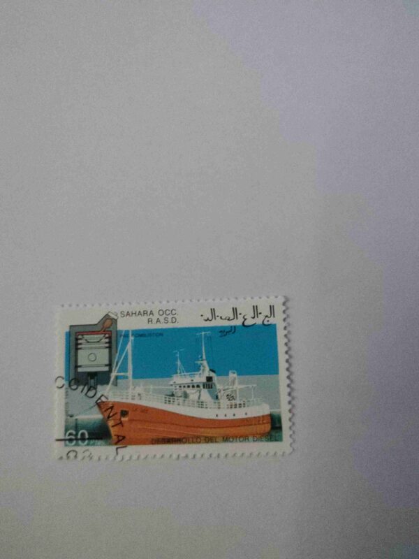 Document 4_27 SAHARA OCC. R.A.S.D. 60PTAS POSTAGE , DESARROLLO DEL MOTOR DIESEL ( PER COMBUSTION ) CORREOS 1993 STAMP