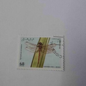 Document 4_33 SAHARA OCC. R.A.S.D. 68PTAS POSTAGE , SYMPETRUM STRIOLATUM ( LIBELULAS )CORREOS 1995 STAMP