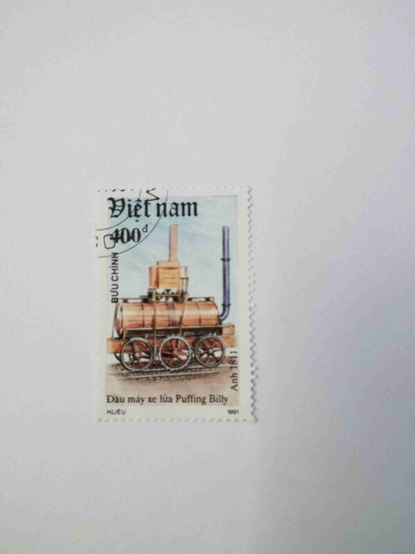 Document 4_7 DIET NAM 400d BUU CHINH POSTAGE , DAU MAY XE LUA PUFFING BILLY ( Anh 1811 )HLIEU 1991 STAMP