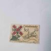 Document 5_23 CZECHOSLOVAKIA STAMP BROOCH 30h POSTAGE , SOYUZ 28 , ROCKETS AND CAPSULE ( 1979 )