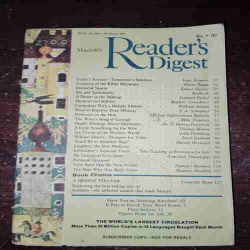 Reader's Digest ( March 1975 ) Reader's Digest ( March 1975 )