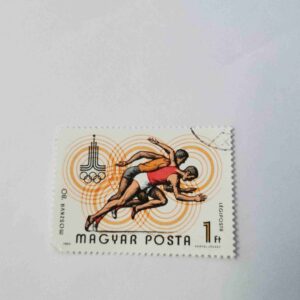 Document 5_35 MAGYAR POSTA HUNGARY 1ft POSTAGE , 1980 ATHLETICS SPORTS OLYMPICS