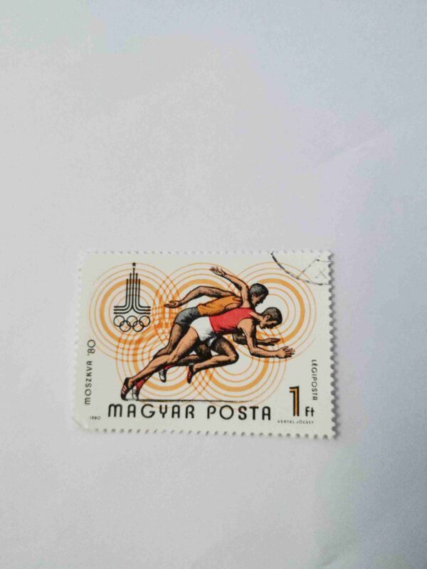 Document 5_35 MAGYAR POSTA HUNGARY 1ft POSTAGE , 1980 ATHLETICS SPORTS OLYMPICS