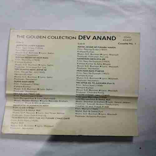 AUDIO CASSETTES ; The golden collection Vol.1 ( DEV ANAND)