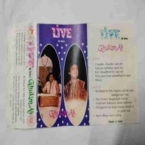 AUDIO CASSETTES ; GHULAM ALI (LIVE IN INDIA )