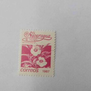 Document 6_13 NICARAGUA 10Cent POSTAGE , TECOMA STANS ( CORREOS 1987 )