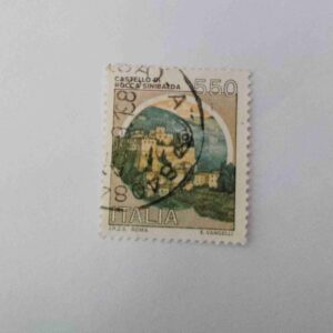 Document 6_21 ITALIA 550 Cent POSTAGE , CASTELLO DI ROCCA SINIBALDA 1984