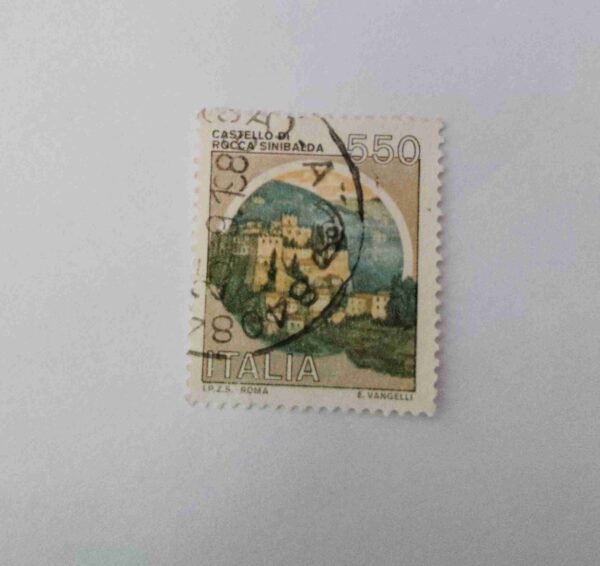 ITALIA 550 Cent POSTAGE , CASTELLO DI ROCCA SINIBALDA 1984