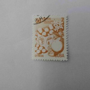 CUBA CITRICOS 30 CORREOS POSTAGE , EXPORTACIONES CUBANAS 1982 STAMP