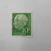 Document 6_29 DEUTSCHE BUNDESPOST 10Pfenning POSTAGE , THEODOR HEUSS 1954 STAMP