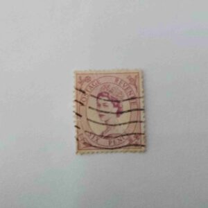 Document 6_33 GREAT BRITAIN QUEEN ELIZABETH 6Pence POSTAGE , REVENUE 1955 STAMP